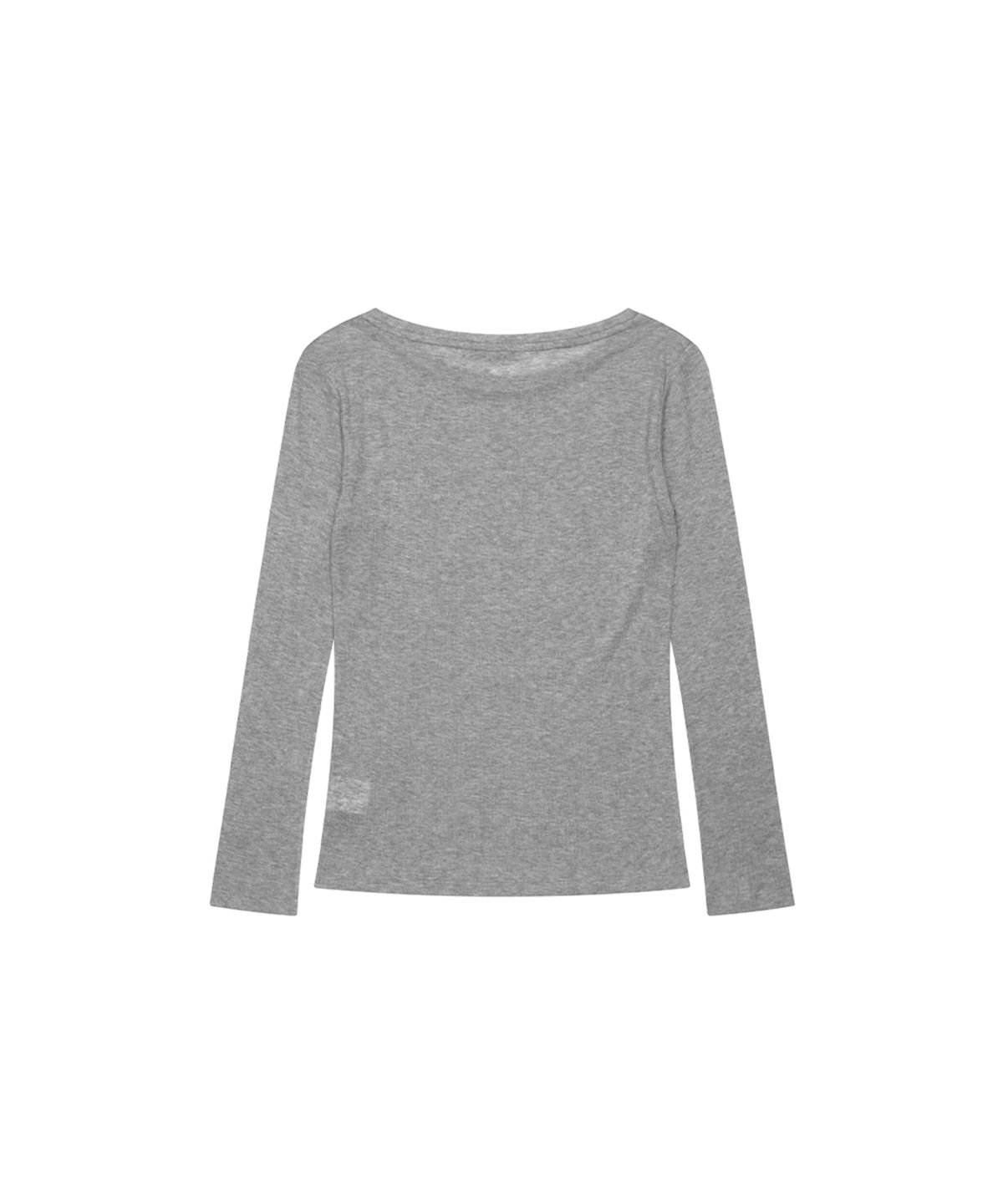 쓰리투에이티(THREE TO EIGHTY) TTE LAYERED LONG SLEEVE TEE M.GREY