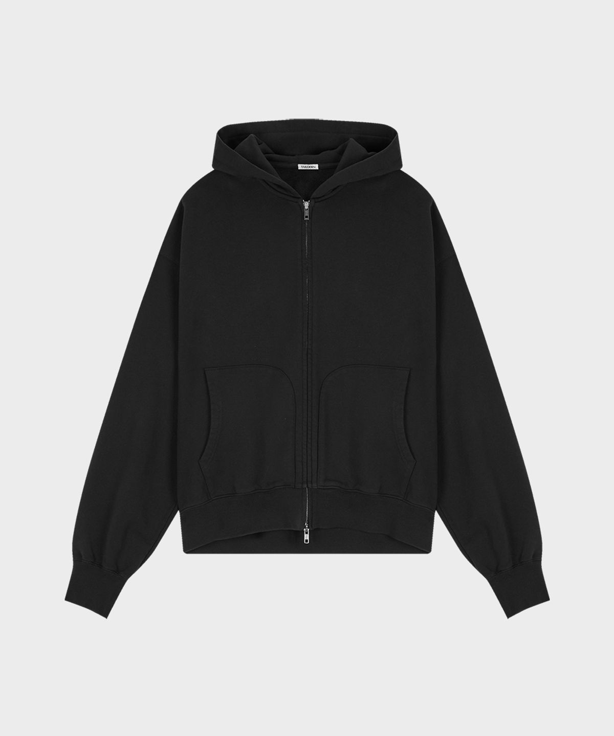 테일던(TAILDERN) Cotton Zip-up Hoodie Black