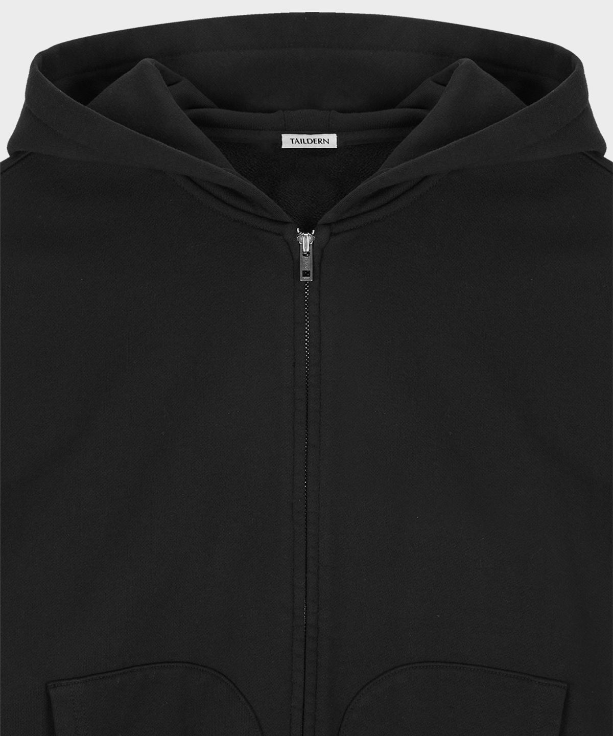 테일던(TAILDERN) Cotton Zip-up Hoodie Black