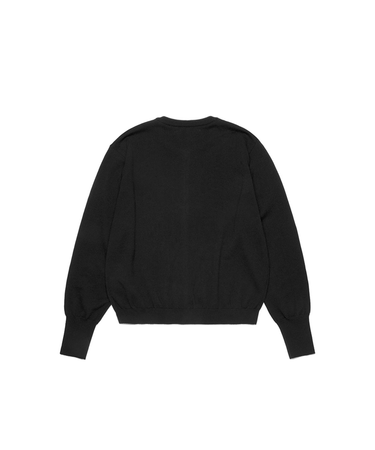 쓰리투에이티(THREE TO EIGHTY) MOP BUTTON CARDIGAN BLACK