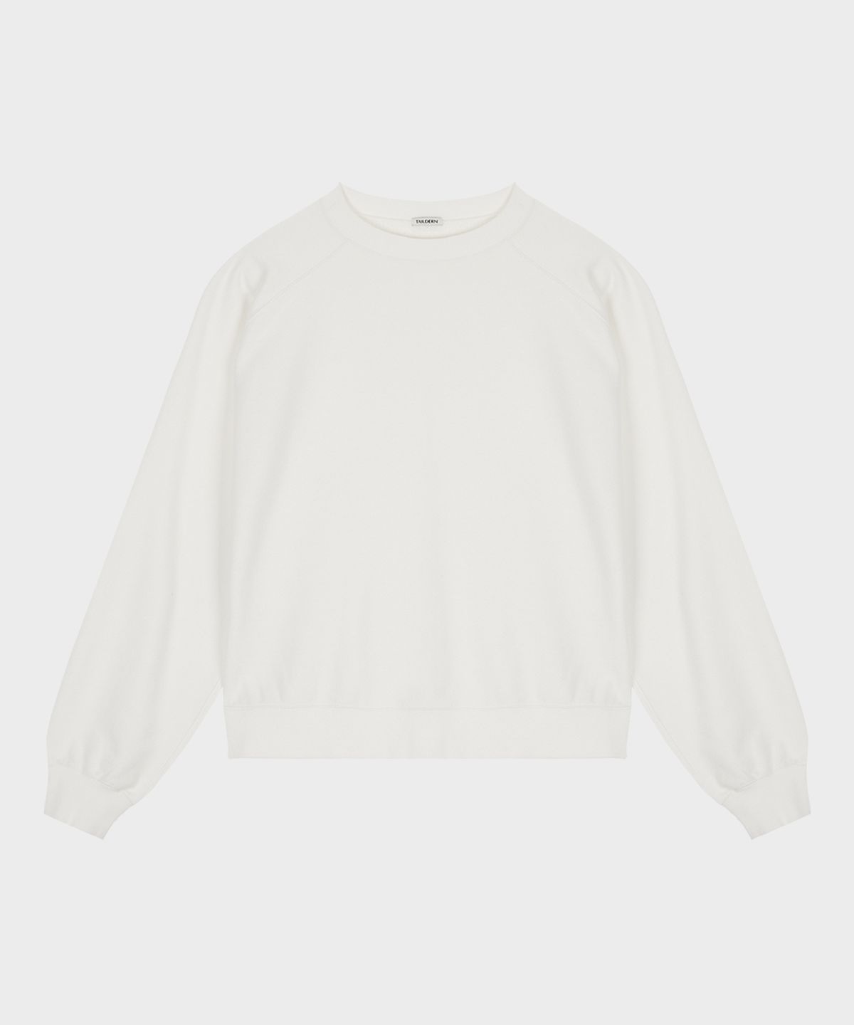 테일던(TAILDERN) Soft Lightweight Cotton Sweatshirt White