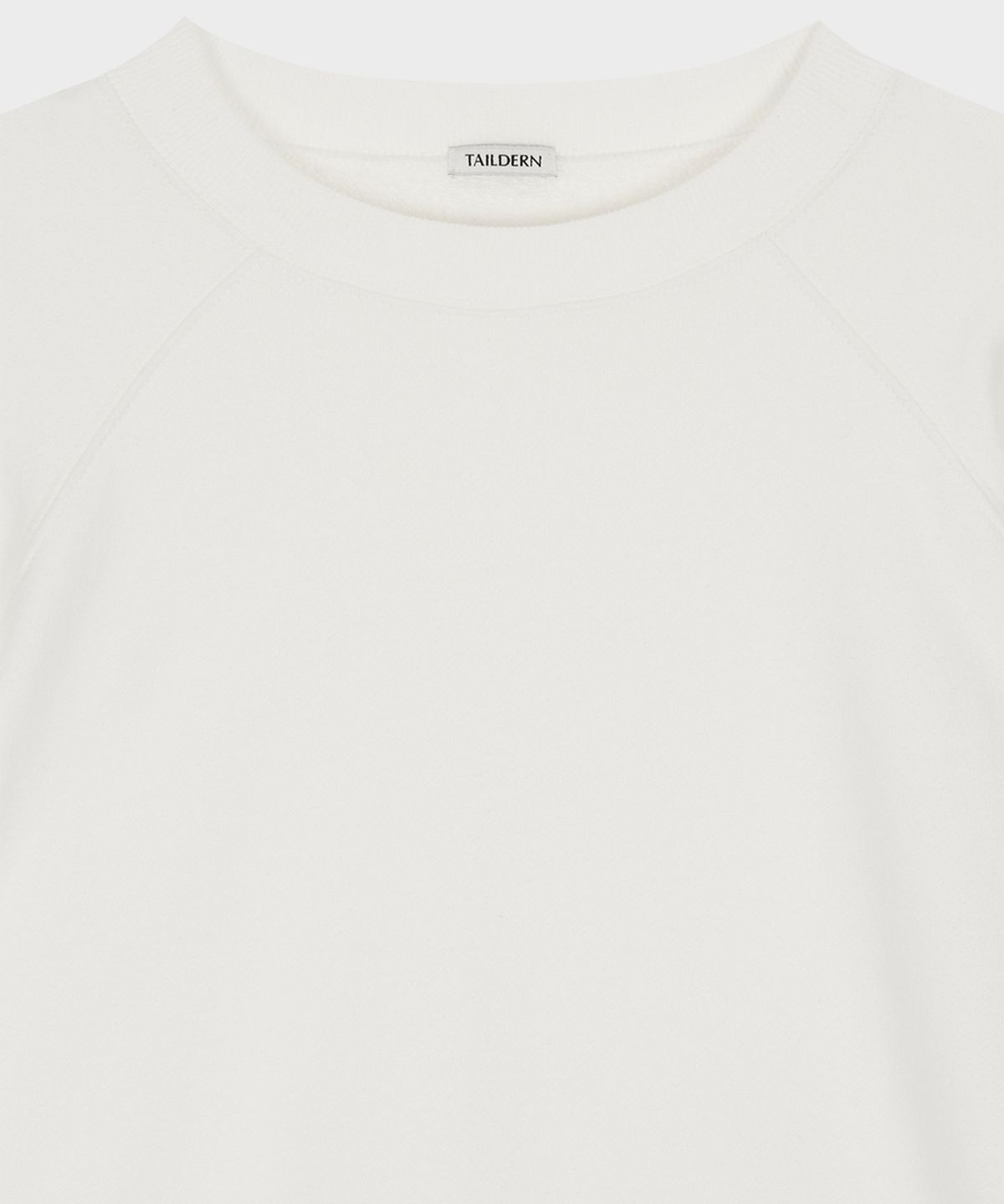 테일던(TAILDERN) Soft Lightweight Cotton Sweatshirt White