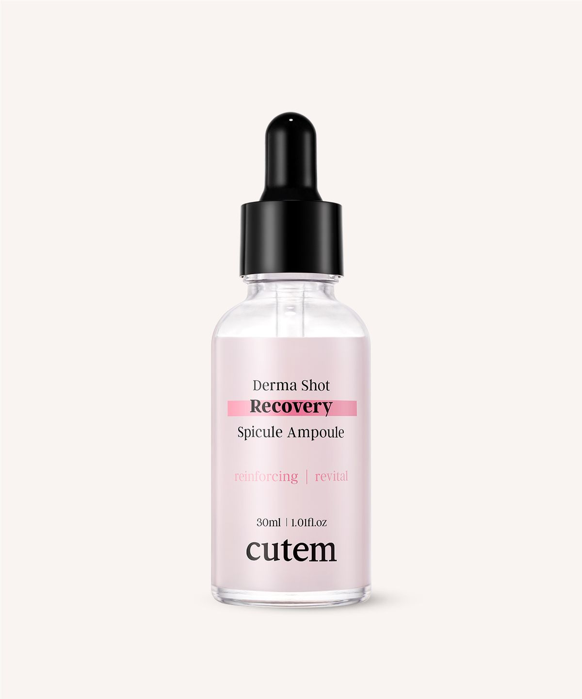 큐템(CUTEM) 더마 샷 리커버리 스피큘 앰플 30ml