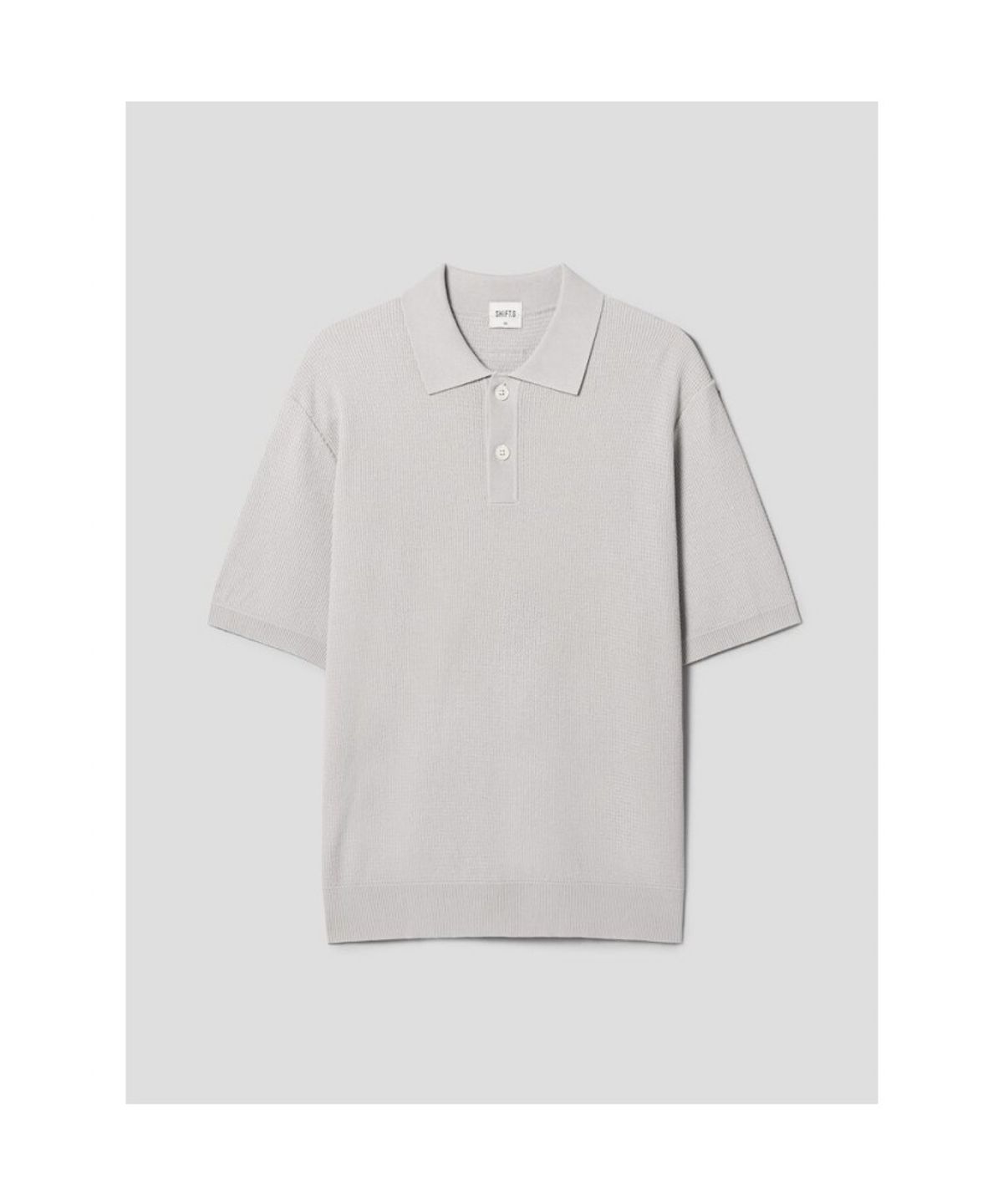 시프트지(SHIFT.G) Cool Summer Polo Neck Sweater  Light Grey