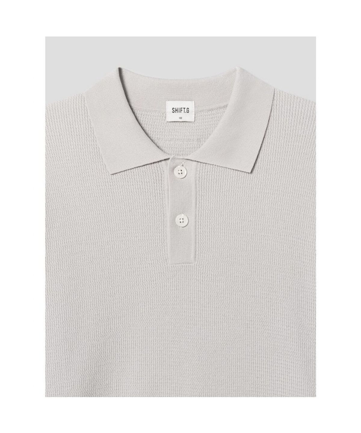 시프트지(SHIFT.G) Cool Summer Polo Neck Sweater  Light Grey