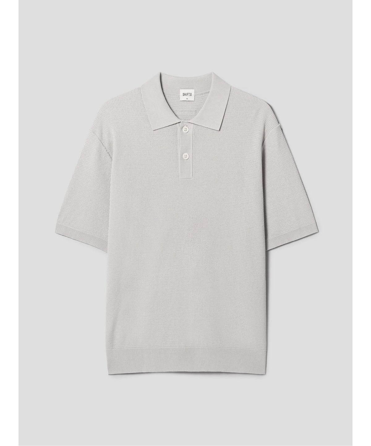 시프트지(SHIFT.G) Cool Summer Polo Neck Sweater  Light Grey