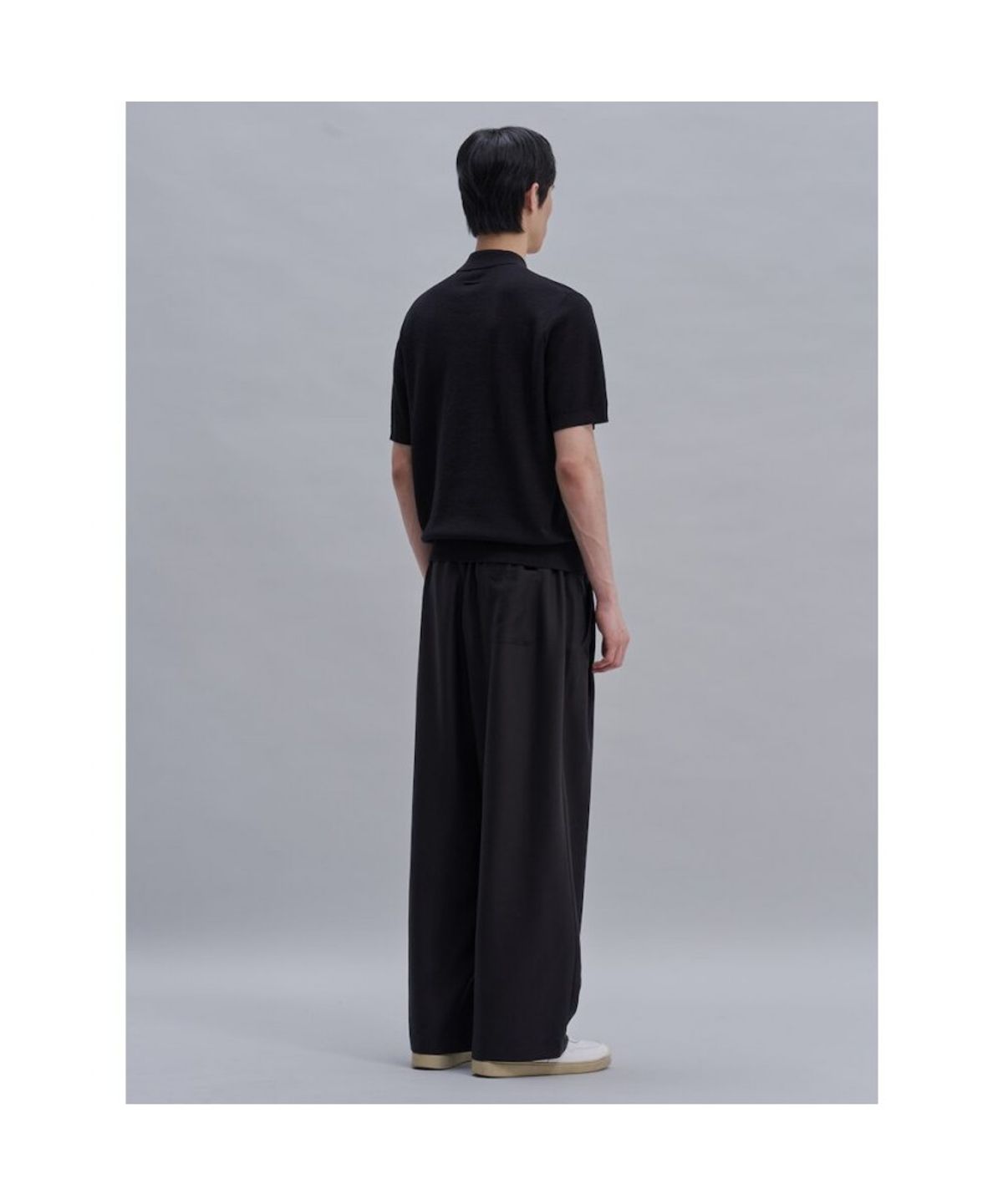 시프트지(SHIFT.G) Cool Summer Polo Neck Sweater  Black