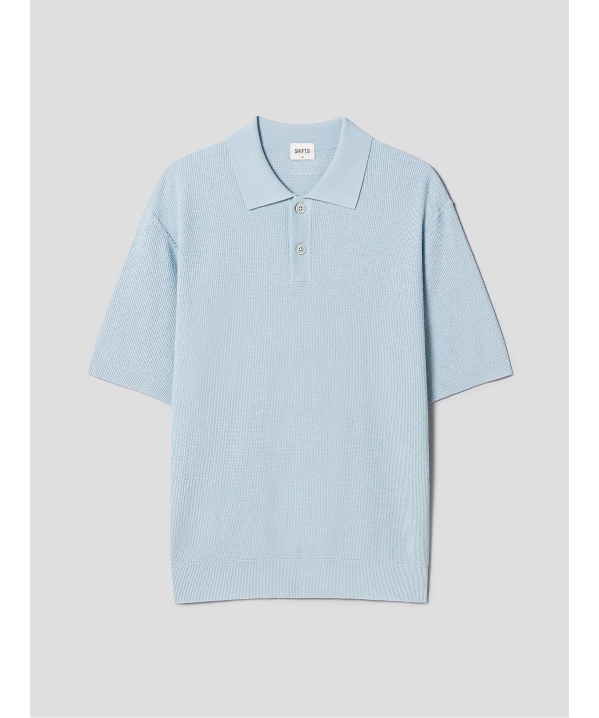 시프트지(SHIFT.G) Cool Summer Polo Neck Sweater  Sky Blue