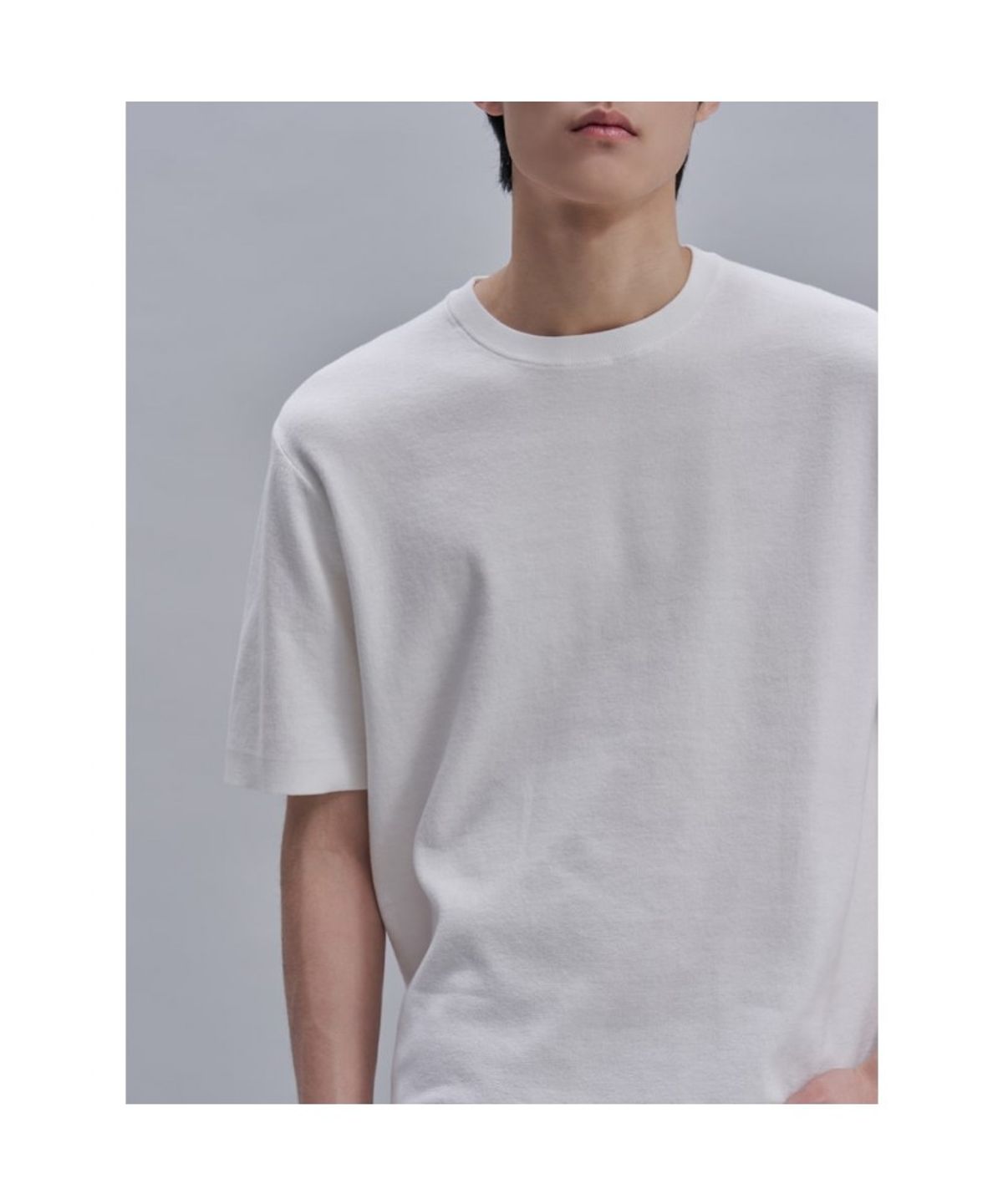 시프트지(SHIFT.G) Cotton Crewneck Sweater  White