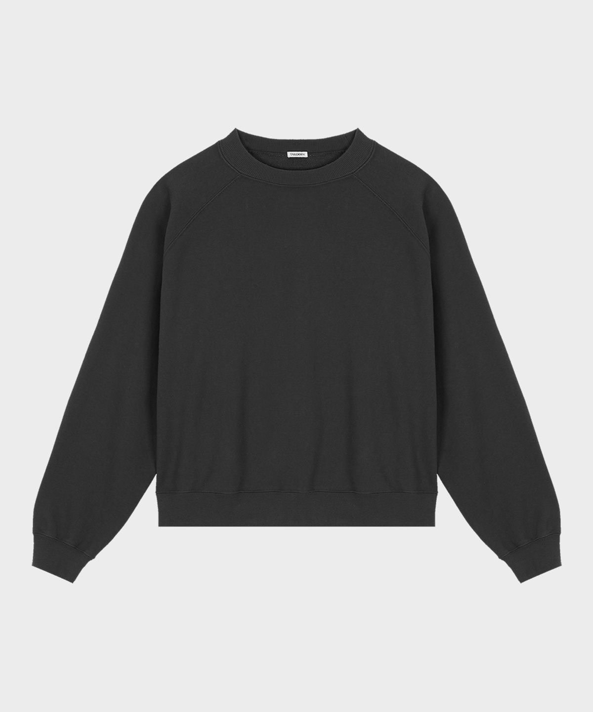 테일던(TAILDERN) Soft Lightweight Cotton Sweatshirt Dark Grey