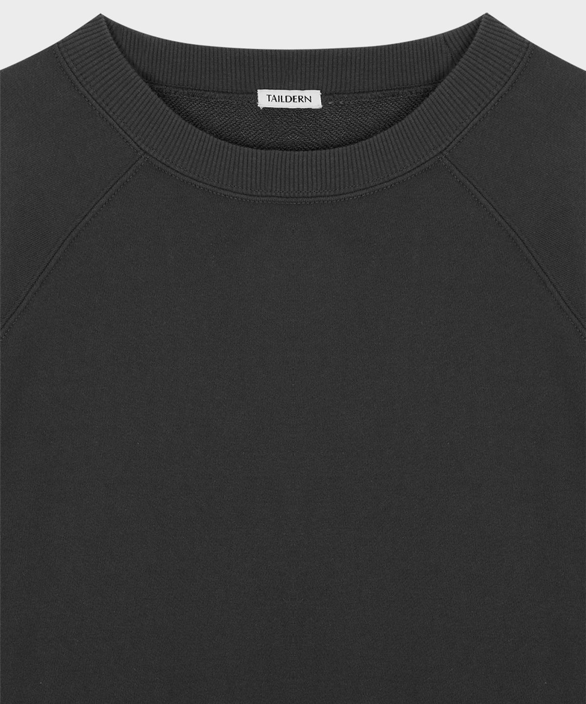 테일던(TAILDERN) Soft Lightweight Cotton Sweatshirt Dark Grey