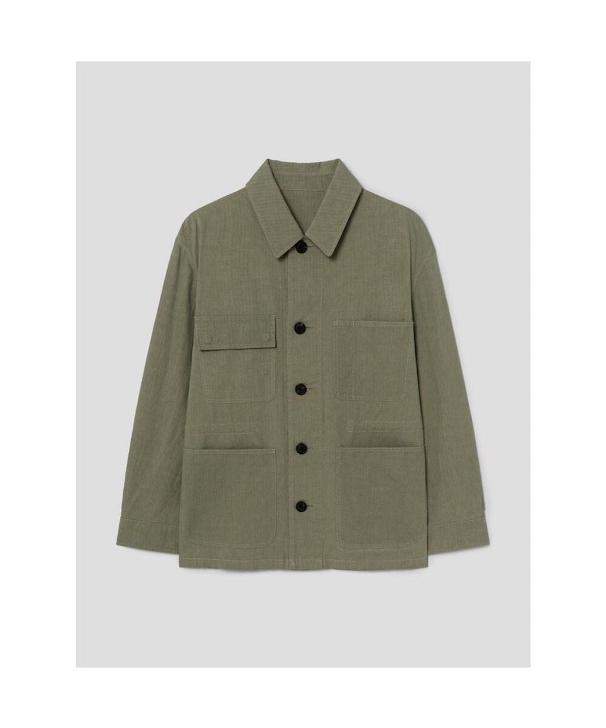 시프트지(SHIFT.G) Cotton Linen Field Jacket  Khaki