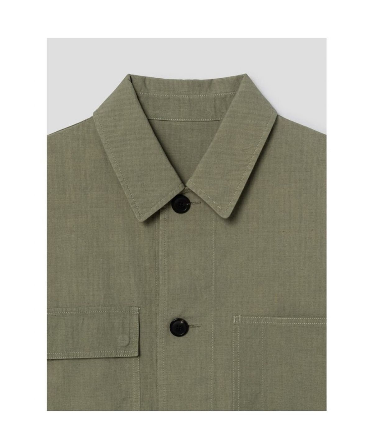 시프트지(SHIFT.G) Cotton Linen Field Jacket  Khaki