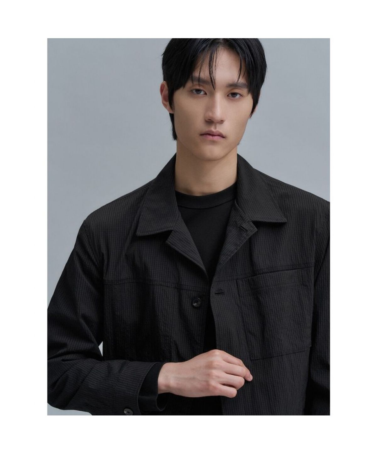 시프트지(SHIFT.G) Utility Trucker Jacket  Black