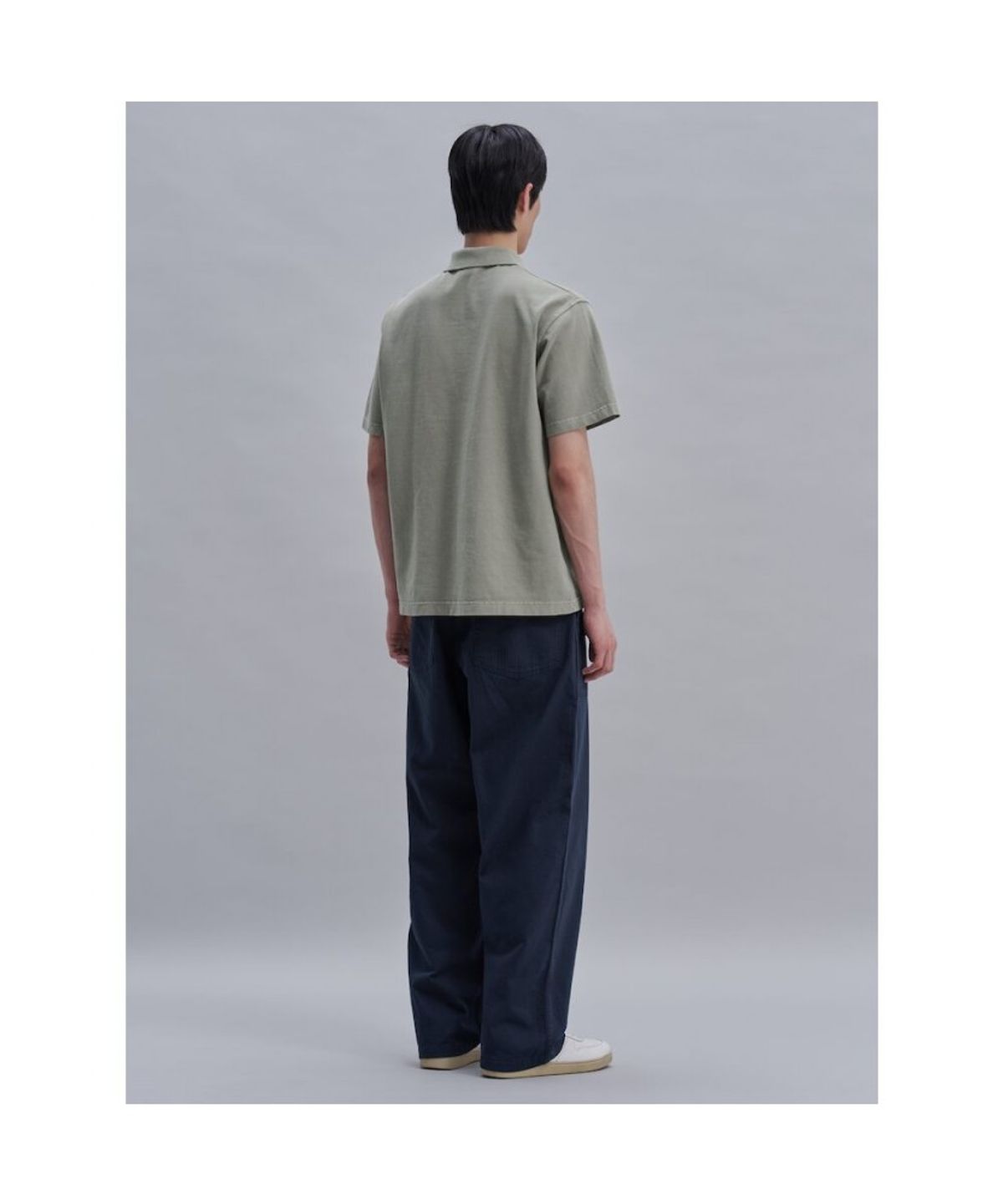 시프트지(SHIFT.G) Garment Dyed Pique Polo  Olive