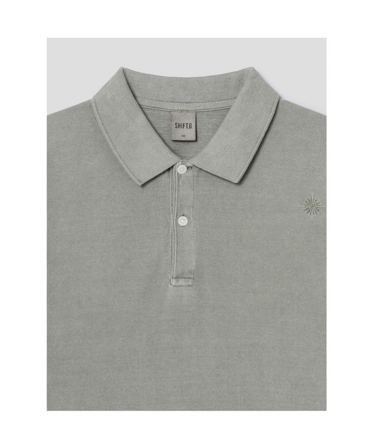 시프트지(SHIFT.G) Garment Dyed Pique Polo  Olive