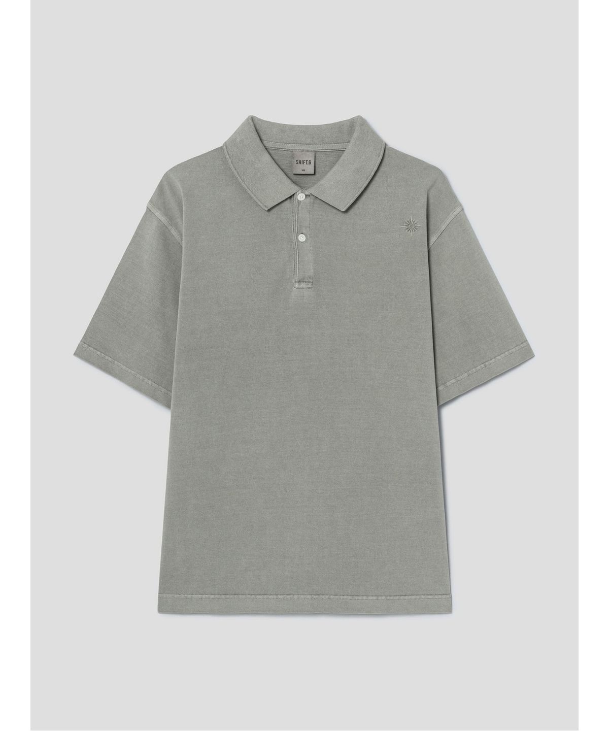 시프트지(SHIFT.G) Garment Dyed Pique Polo  Olive