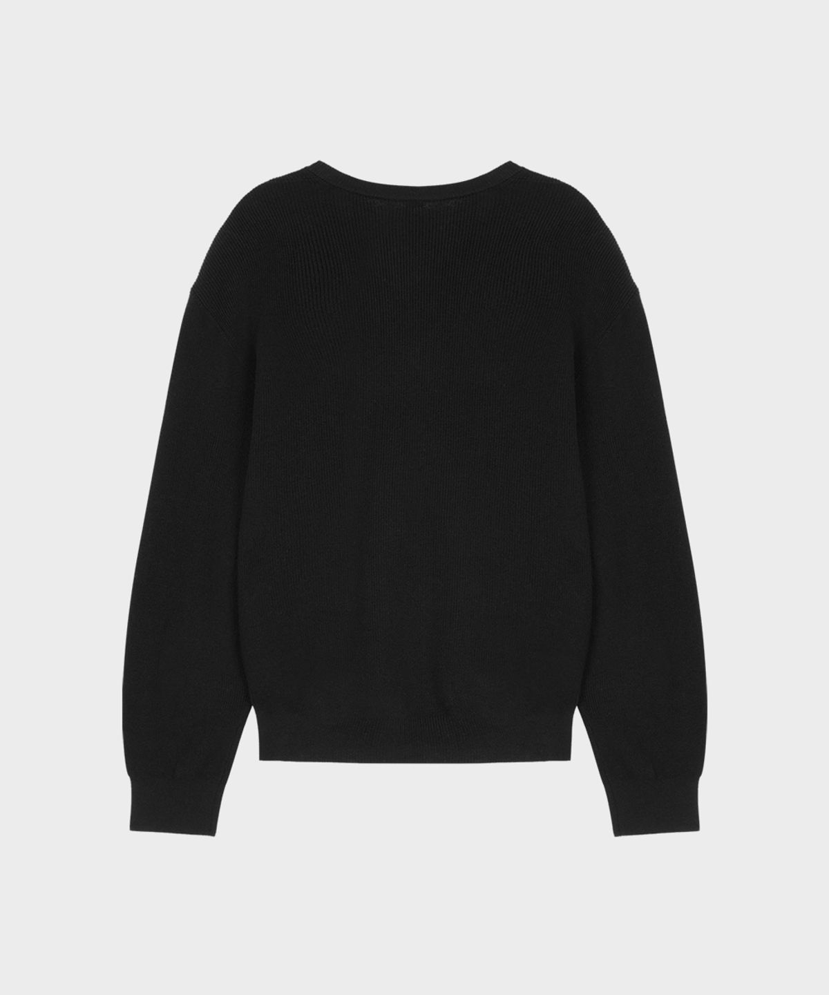 테일던(TAILDERN) Cotton Cashmere V-neck sweater Black