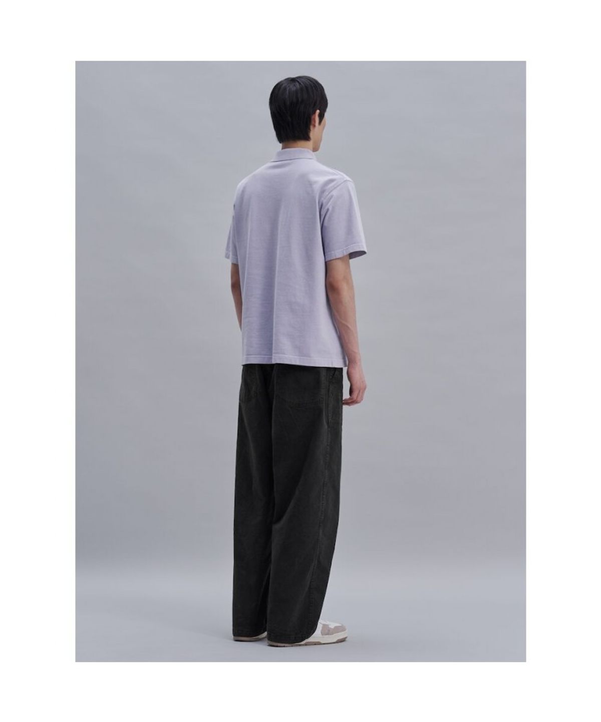 시프트지(SHIFT.G) Garment Dyed Pique Polo  Violet