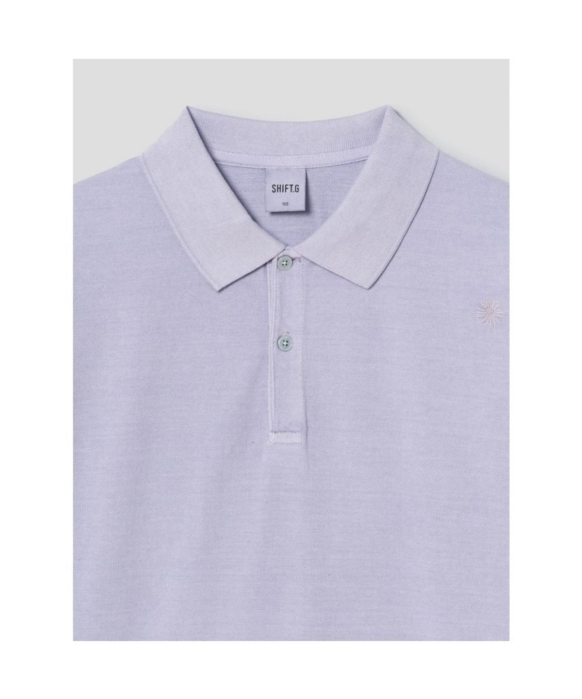 시프트지(SHIFT.G) Garment Dyed Pique Polo  Violet
