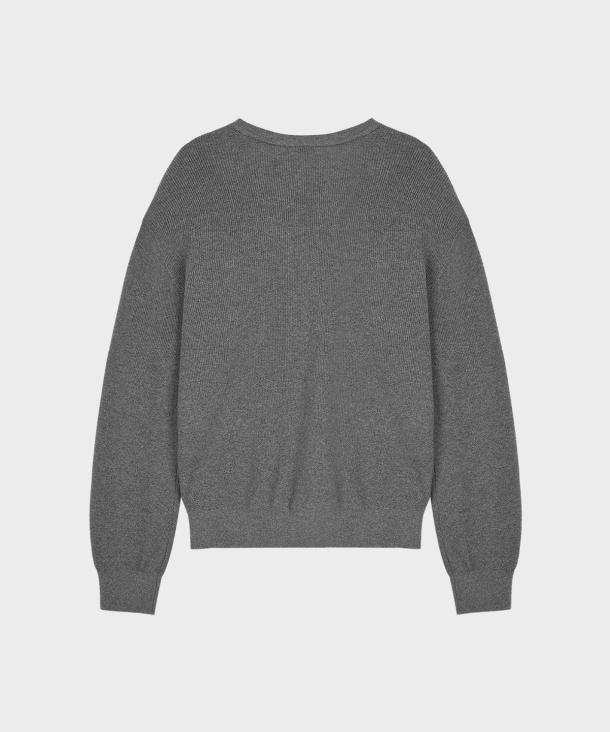 테일던(TAILDERN) Cotton Cashmere V-neck sweater Dark Grey