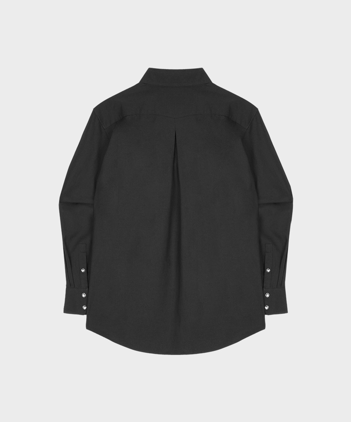 테일던(TAILDERN) Cotton Western Shirt Black