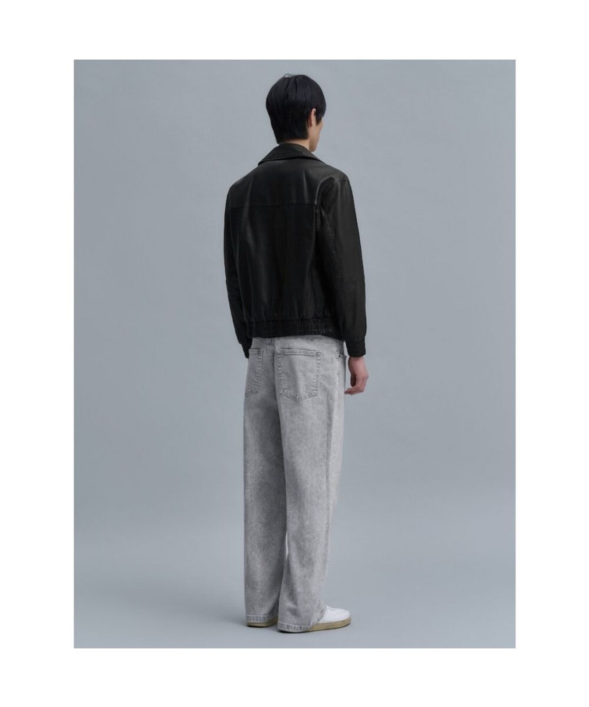 시프트지(SHIFT.G) Washed Wide Denim Pants  Light Grey