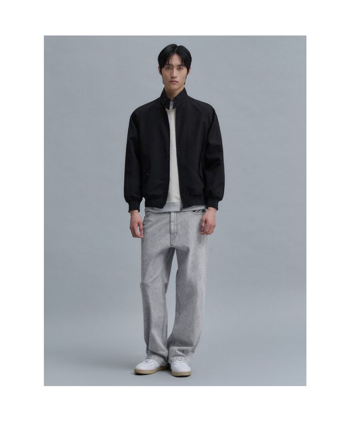 시프트지(SHIFT.G) Washed Wide Denim Pants  Light Grey