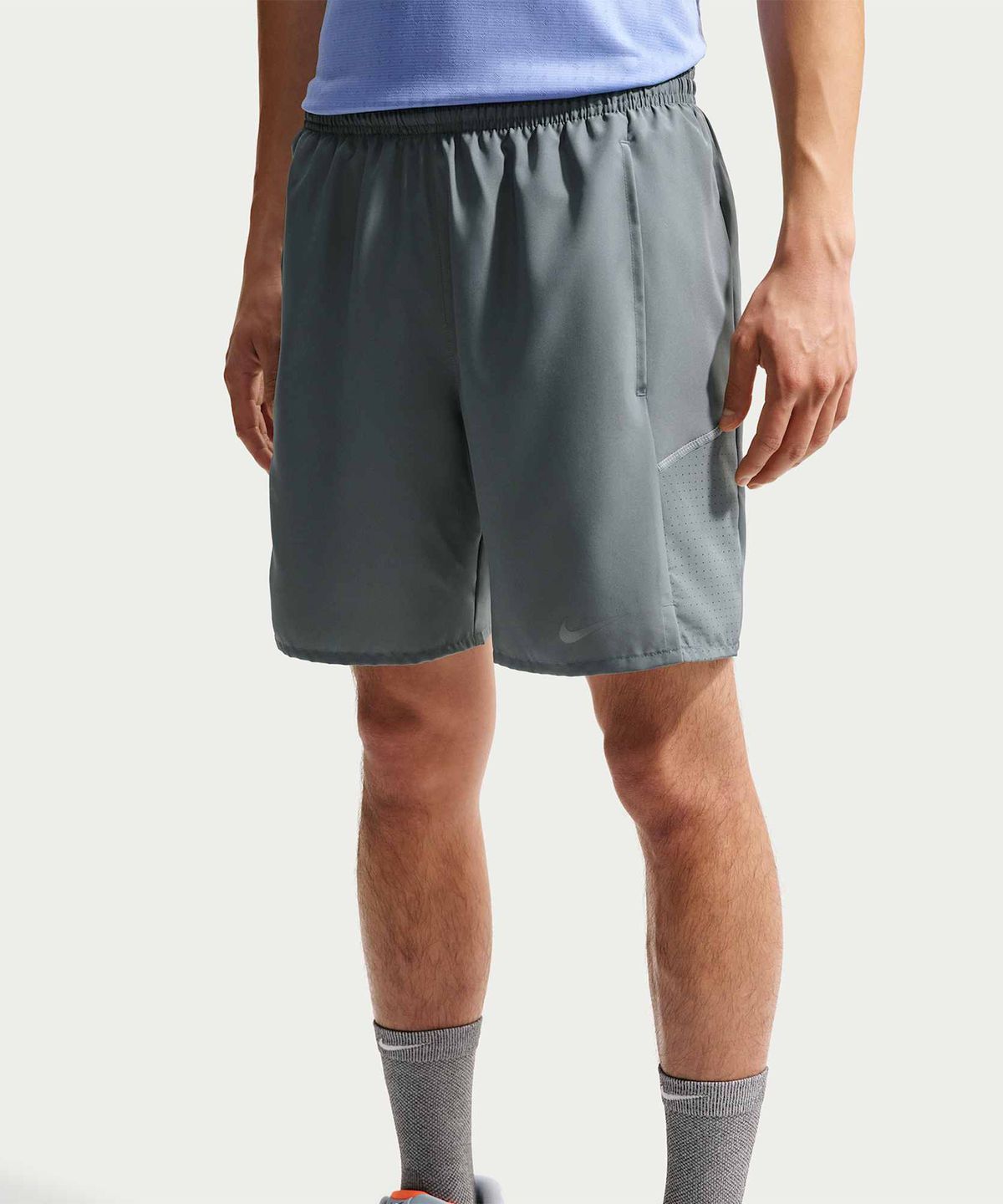 나이키(NIKE) 마일러 드라이 핏 7인치 브리프 라인드 러닝 쇼츠 M - 스모크 그레이 / IF2071-084