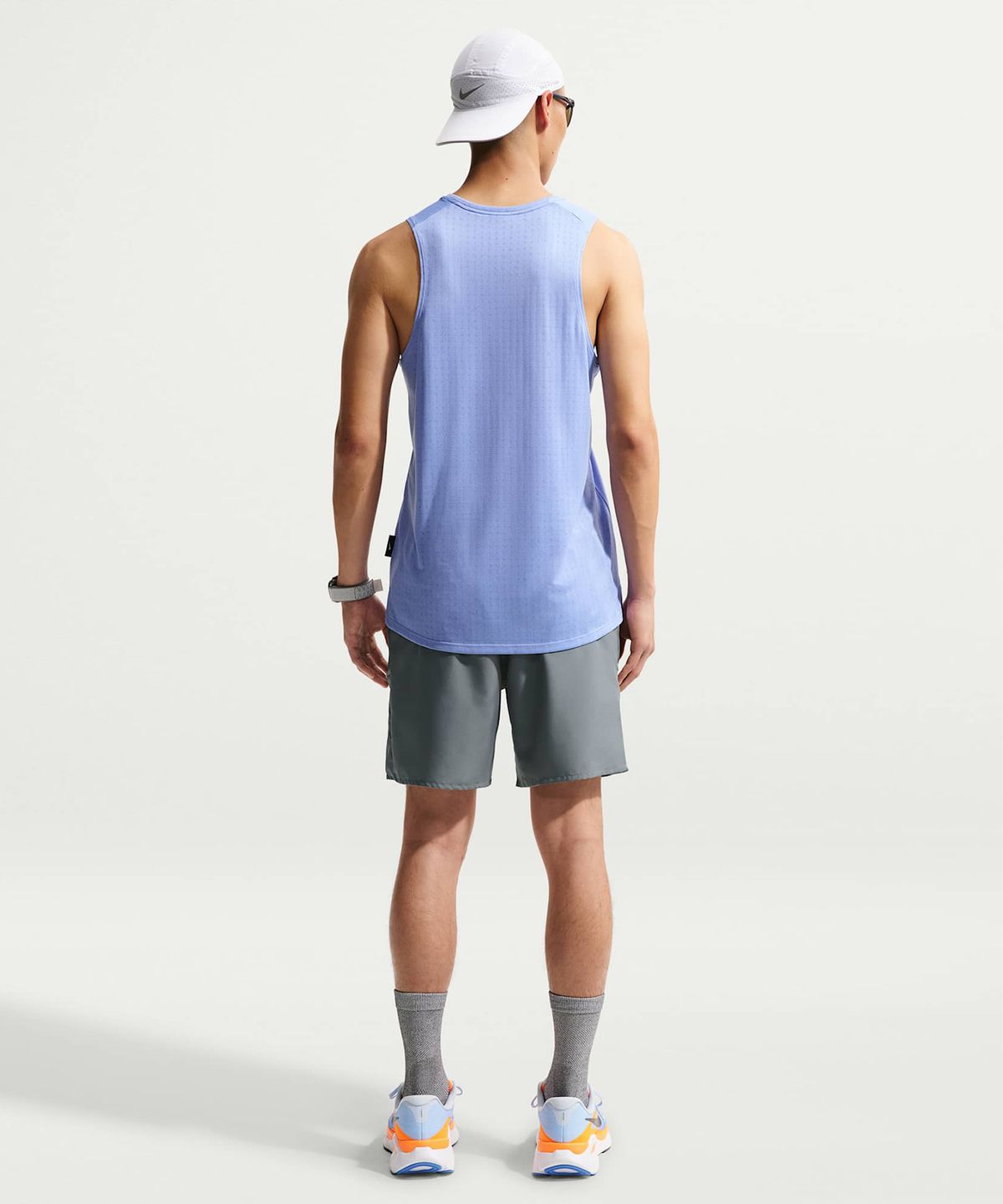 나이키(NIKE) 마일러 드라이 핏 7인치 브리프 라인드 러닝 쇼츠 M - 스모크 그레이 / IF2071-084