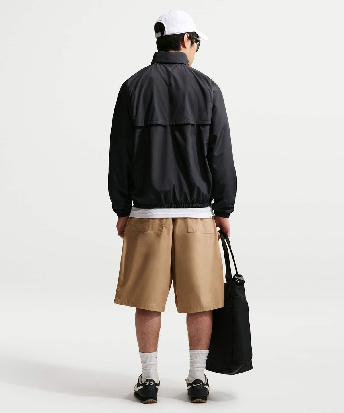 나이키(NIKE) 윈드러너 경량 하프집 재킷 M - 블랙:화이트 / IF3391-010