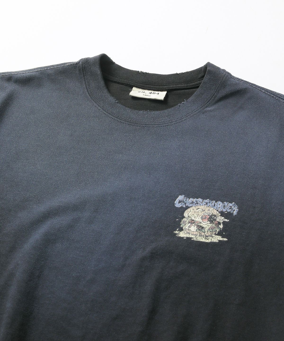 씨에이치사공사(CH.404) CHEESE BURGER TEE BLACK