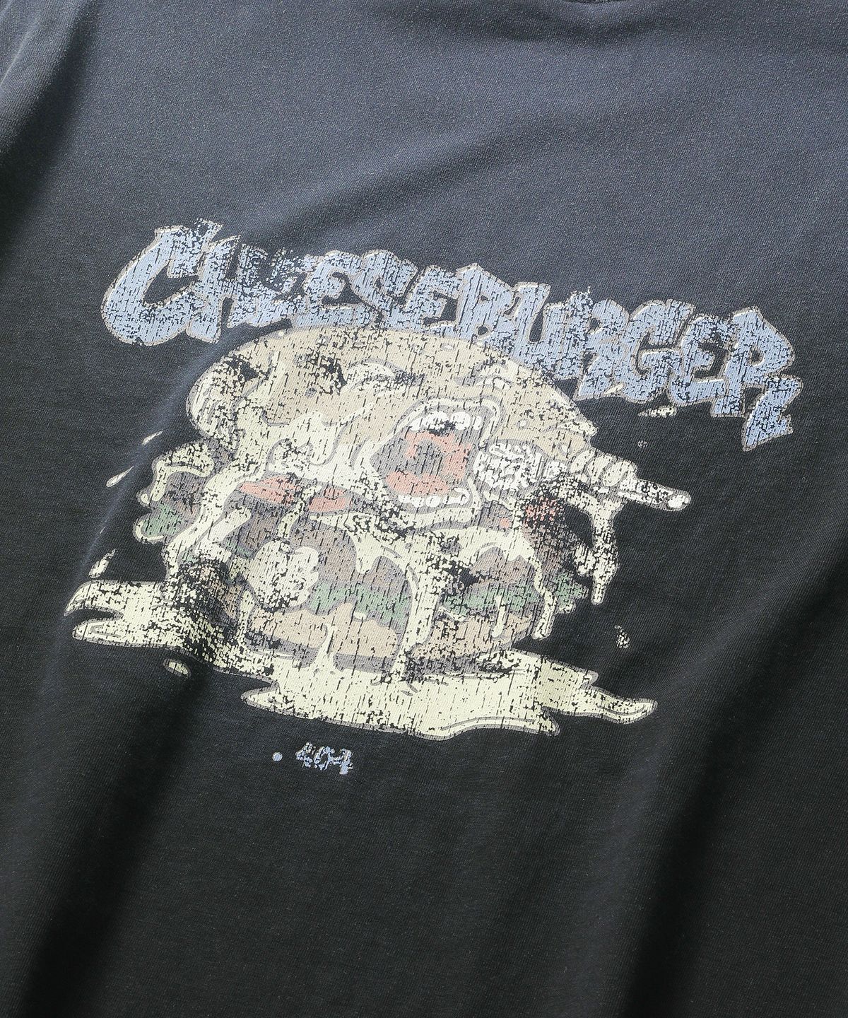 씨에이치사공사(CH.404) CHEESE BURGER TEE BLACK