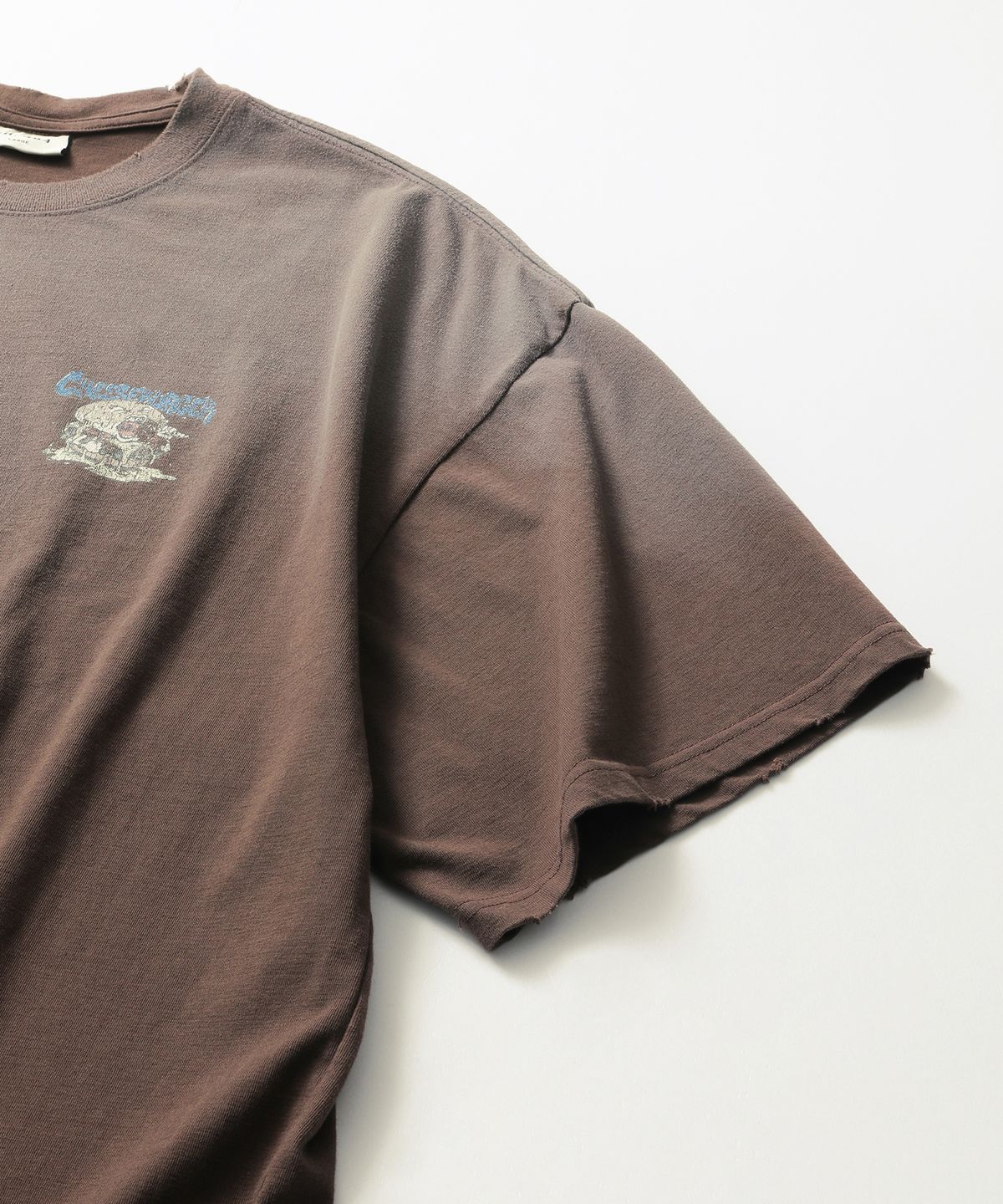 씨에이치사공사(CH.404) CHEESE BURGER TEE BROWN
