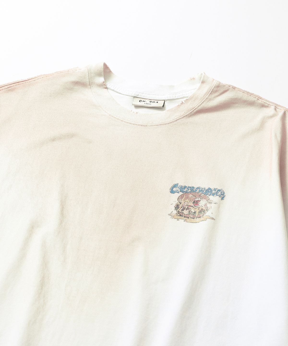 씨에이치사공사(CH.404) CHEESE BURGER TEE WHITE