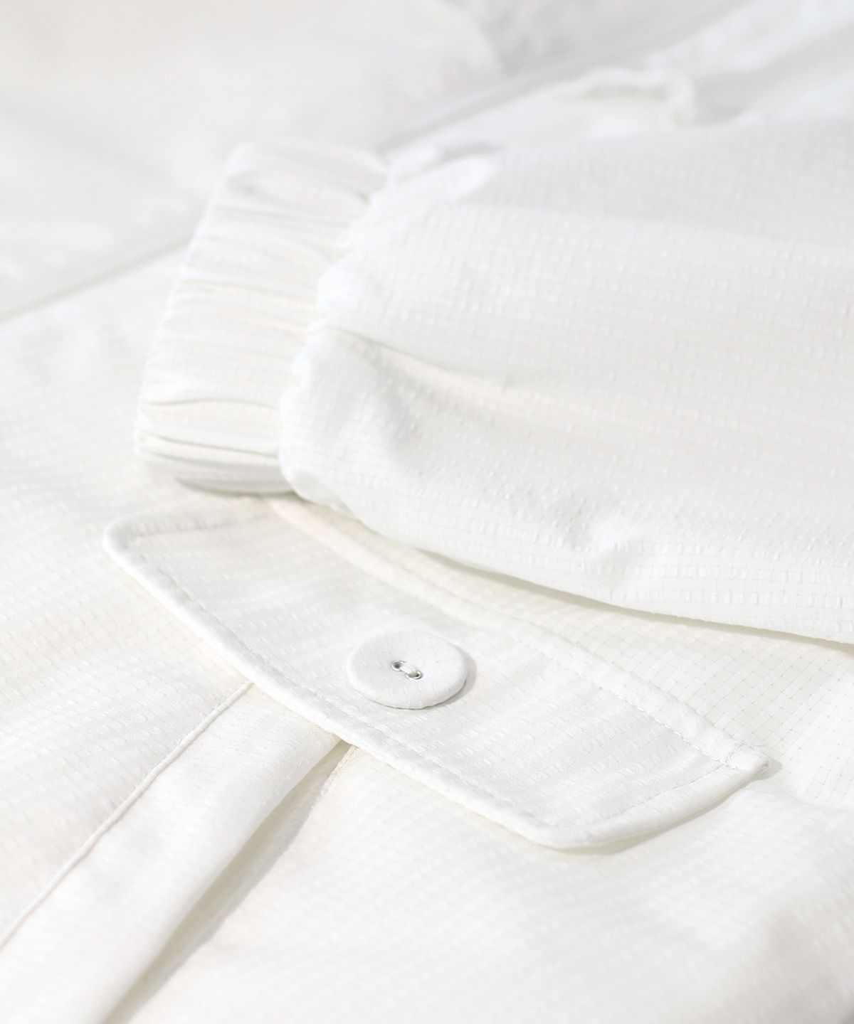 마스마룰즈 어패럴(MASMARULEZ APPAREL) Check Frill Windbreaker Jacket_White