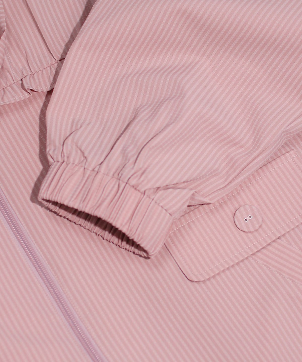 마스마룰즈 어패럴(MASMARULEZ APPAREL) Check Frill Windbreaker Jacket_Pink