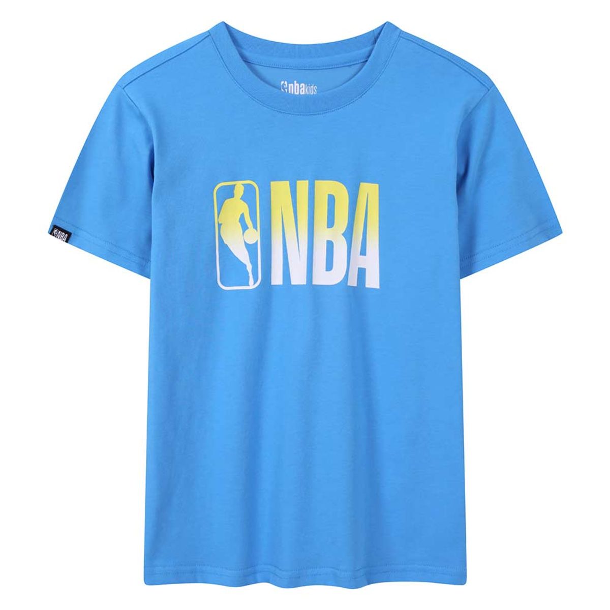 엔비에이 키즈(NBA KIDS) 그라데이션 빅로고 반팔티(K262TS190P) 아쿠아 블루