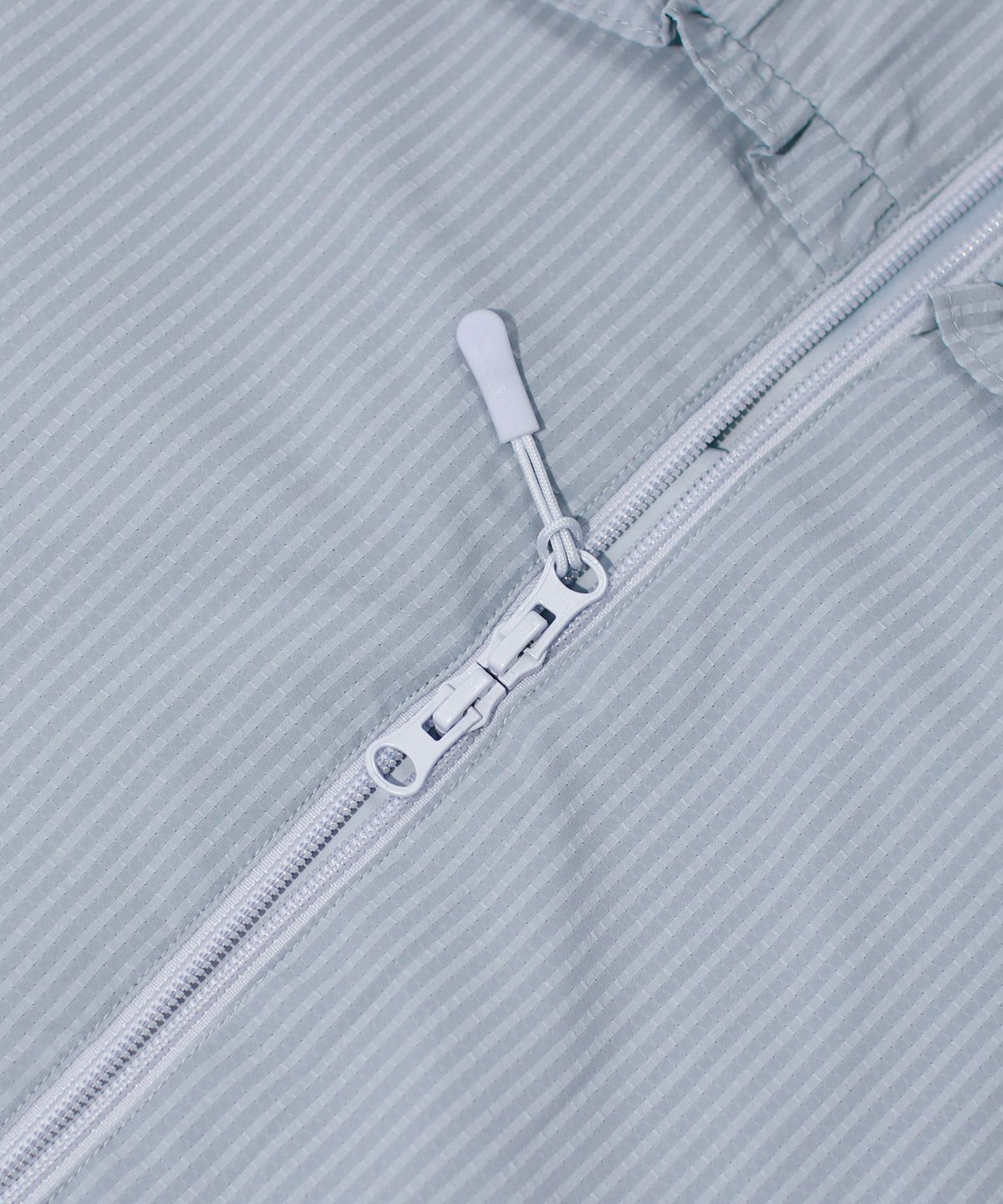마스마룰즈 어패럴(MASMARULEZ APPAREL) Check Frill Windbreaker Jacket_Sky Blue