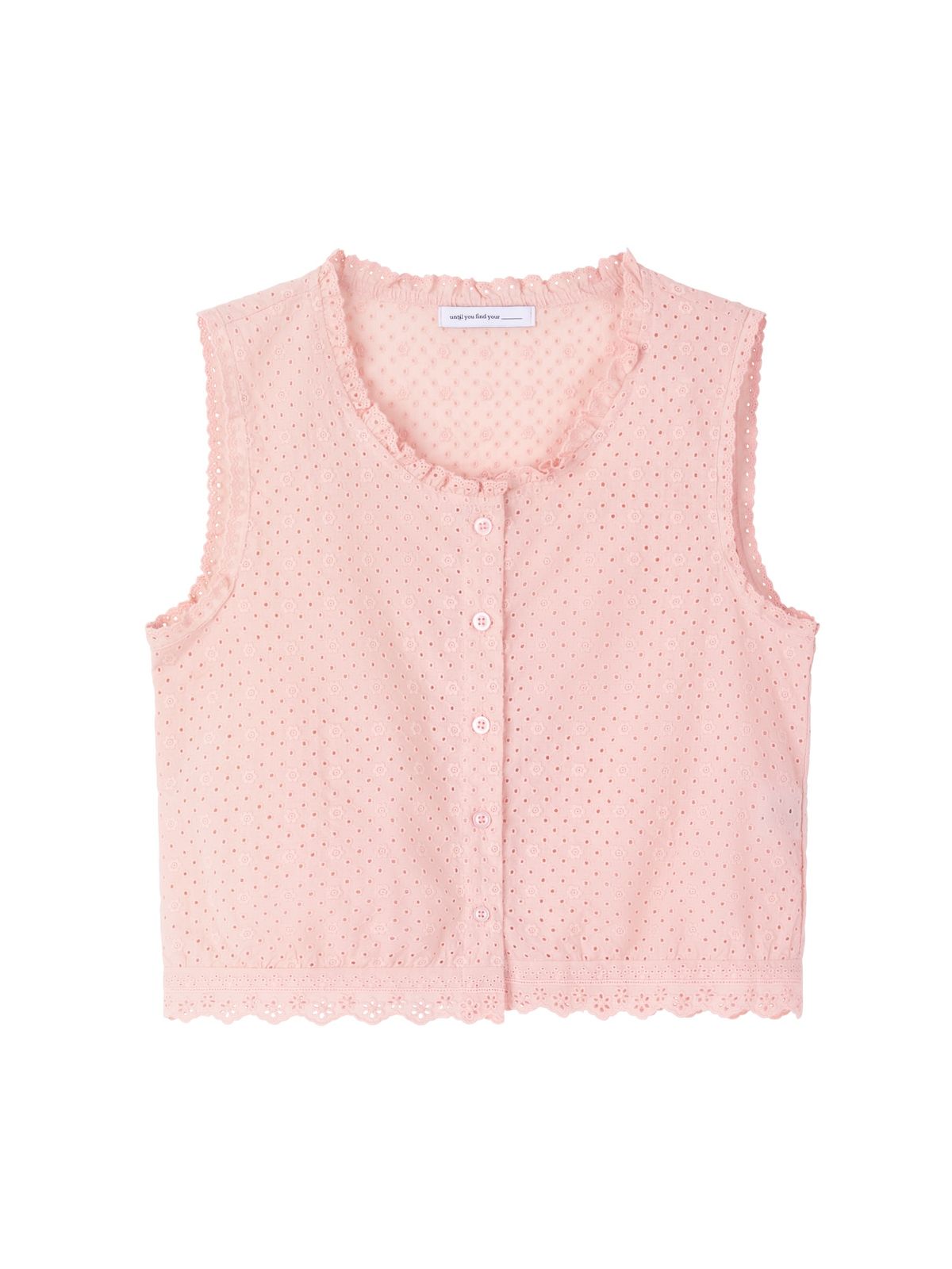 픈드픈드(FNDFND) Punching lace sleeveless