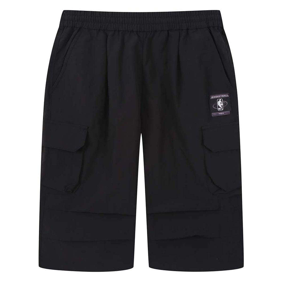 엔비에이 키즈(NBA KIDS) 팀 어센틱 면스판 카고 6부 팬츠(K262PT070P) 블랙