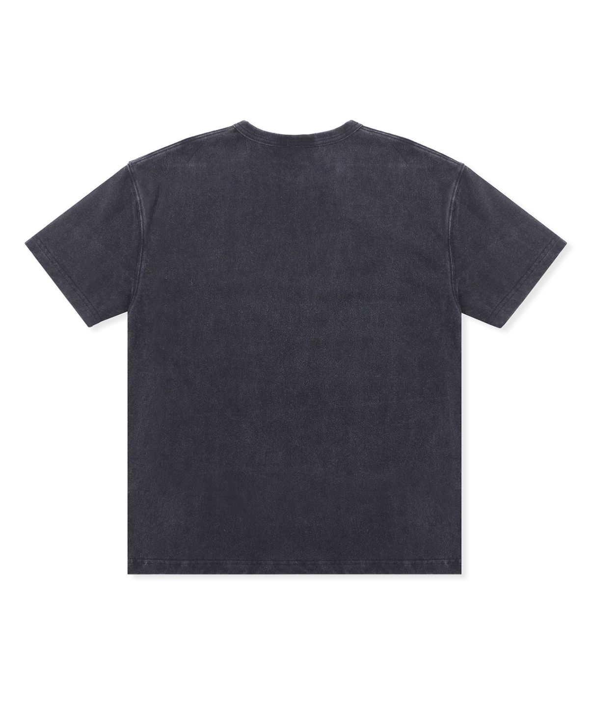 엑스톤즈(XTONZ) XTT154 체크 헨리넥 워싱 크롭 티셔츠 (BLACK)