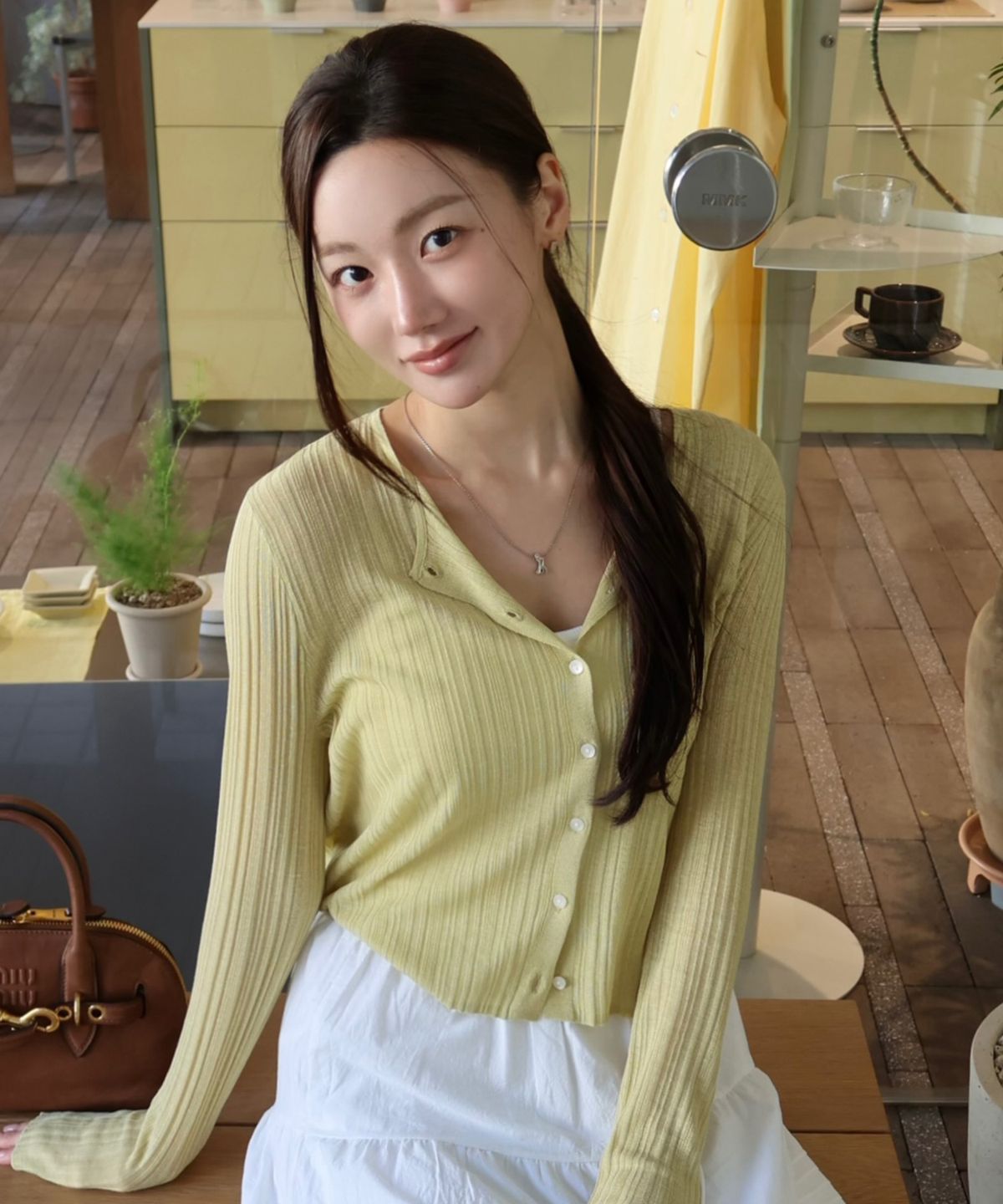 마인드브릿지 우먼(MIND BRIDGE WOMEN) [W]베이직 린넨 가디건 - 3color