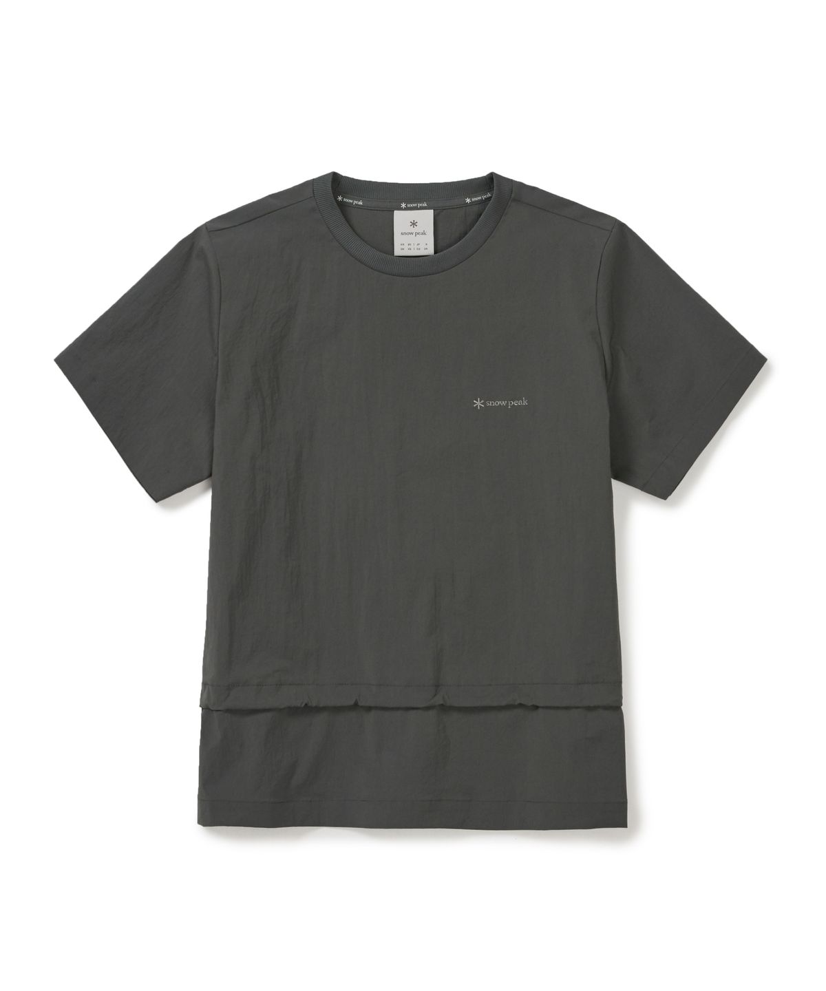 스노우피크 어패럴(SNOWPEAK APPAREL) 루트 여성 스트링 반팔 티셔츠 (S26MWRTS63) Rustic Khaki