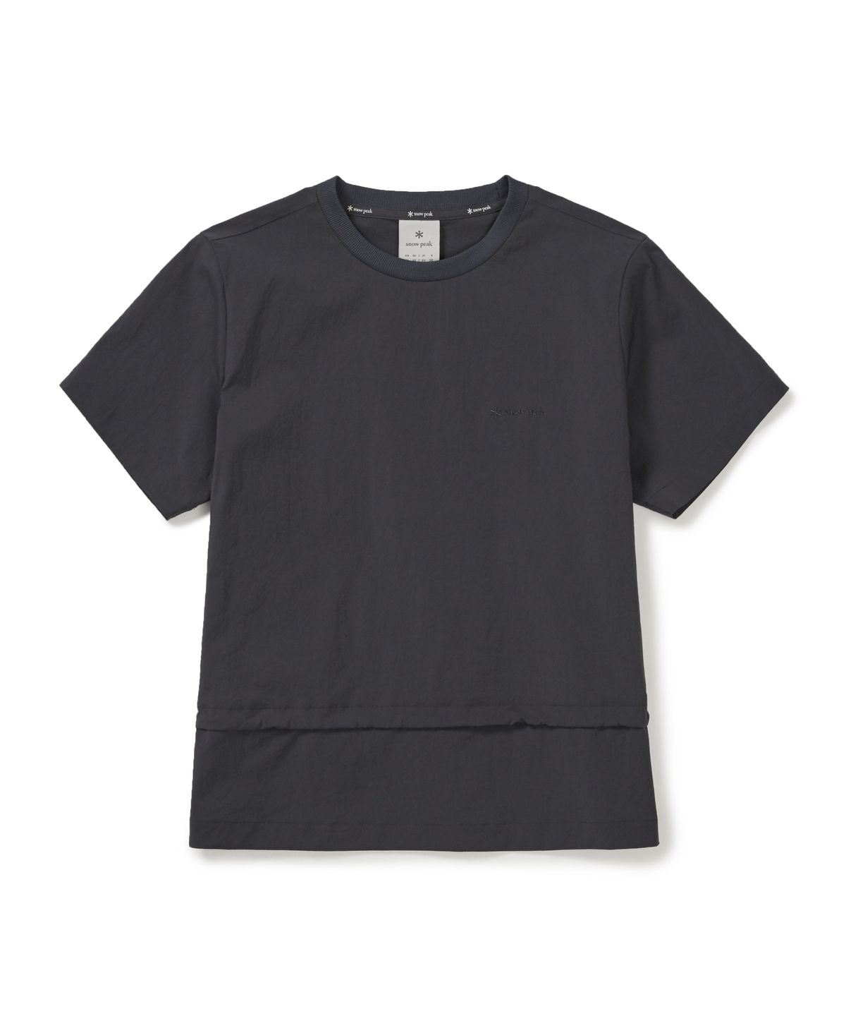 스노우피크 어패럴(SNOWPEAK APPAREL) 루트 여성 스트링 반팔 티셔츠 (S26MWRTS63) Charcoal