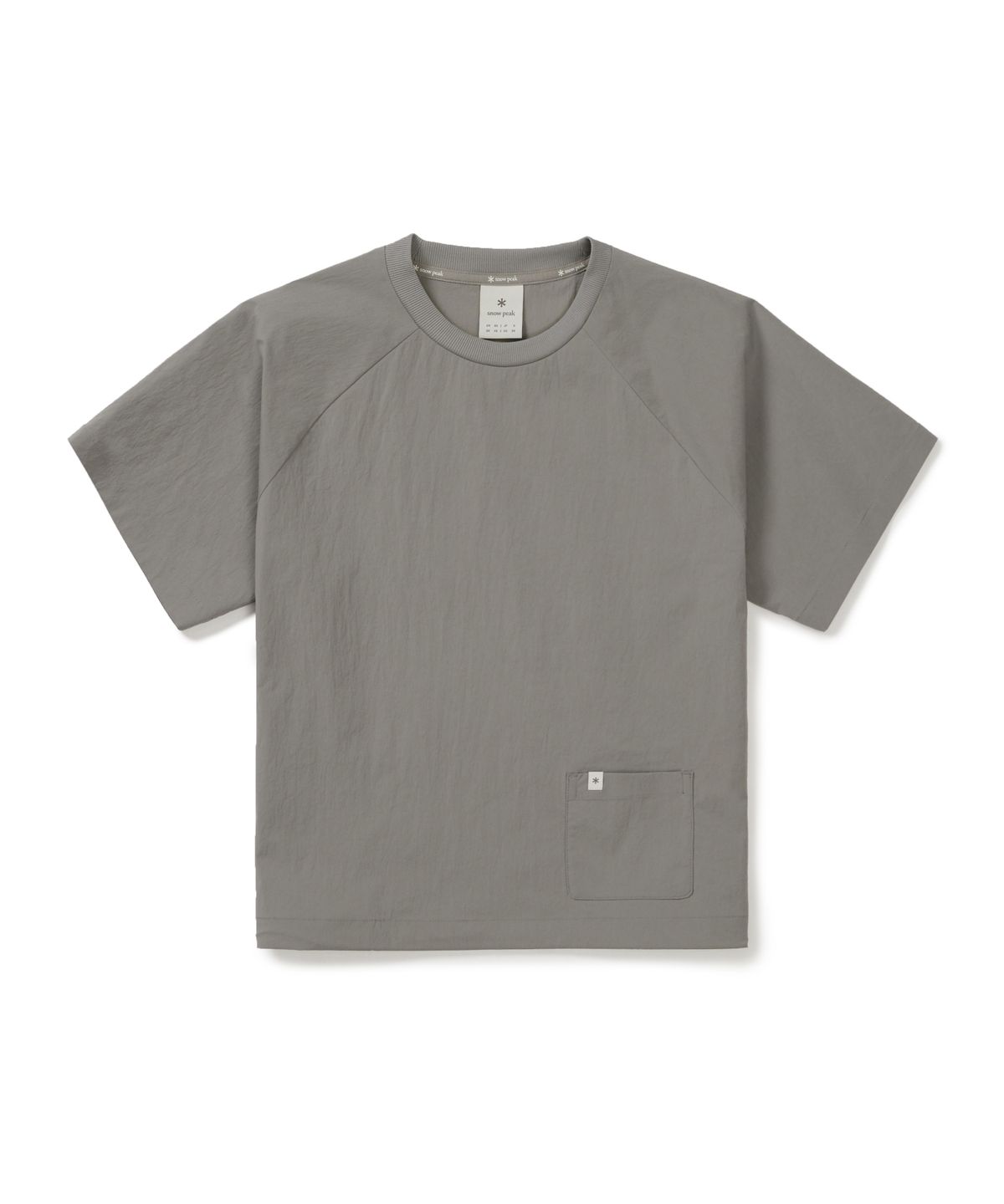 스노우피크 어패럴(SNOWPEAK APPAREL) 루트 여성 포켓 반팔 티셔츠 (S26MWRTS61) Vintage Gray
