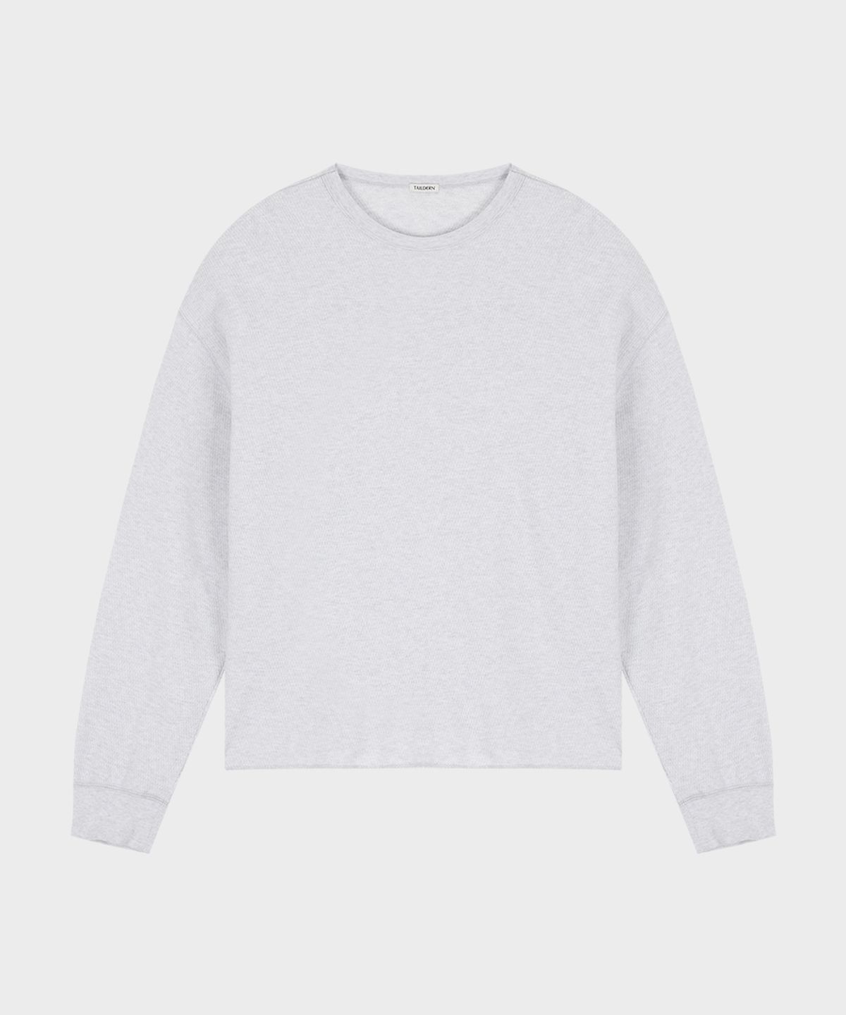 테일던(TAILDERN) Waffle Long-Sleeve T-shirt Melange