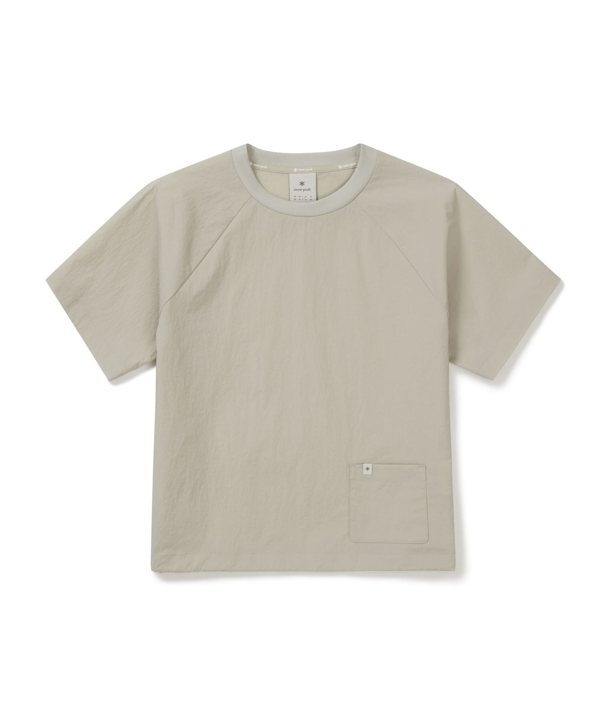 스노우피크 어패럴(SNOWPEAK APPAREL) 루트 여성 포켓 반팔 티셔츠 (S26MWRTS61) Light Beige