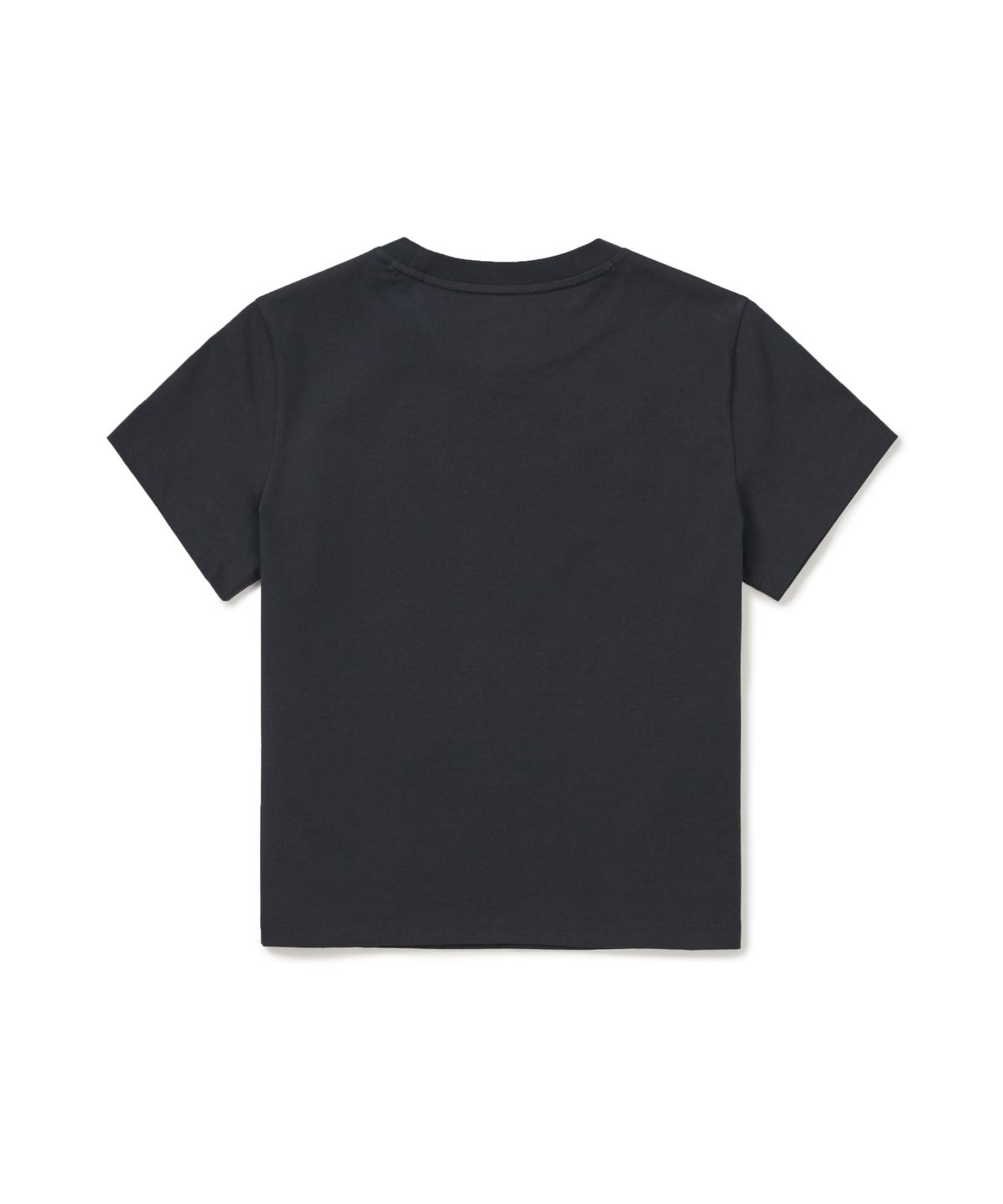 스노우피크 어패럴(SNOWPEAK APPAREL) 에어로쿨 여성 크롭 레터링 반팔 티셔츠 (S26MWFTS25) Dark Navy