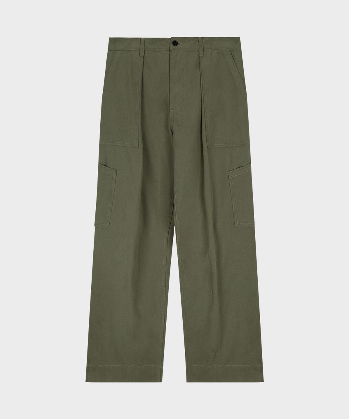 테일던(TAILDERN) Cotton Cargo Pants Khaki